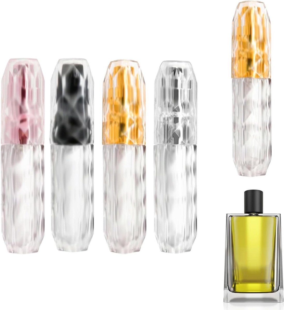 Vulbare Mini Parfumverstuiver voor Reizen - Handige Sprayfles voor Handtas, Tas of Portemonnee, Perfect voor Op Reis