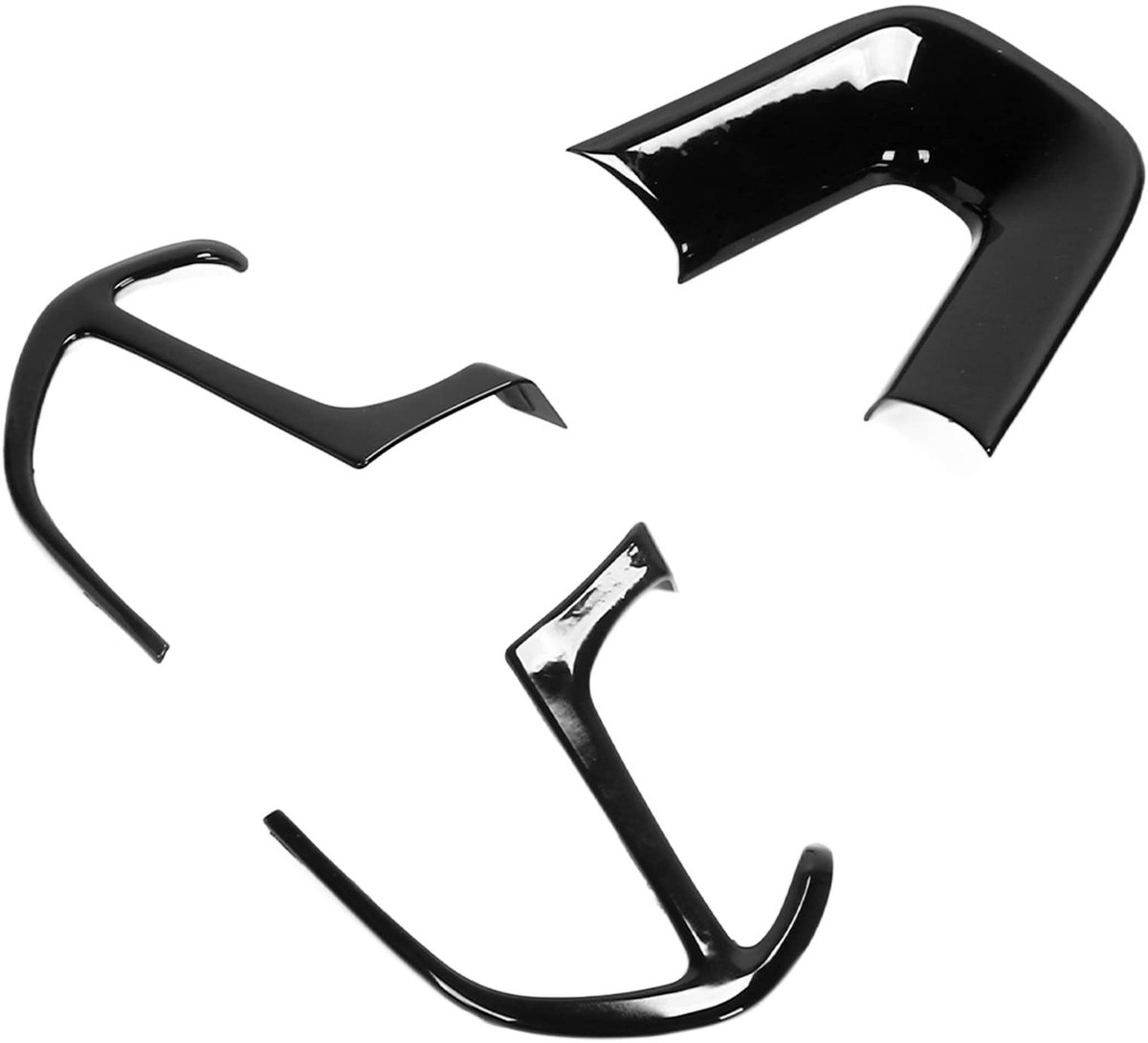 Store_8 - Stuurwiel Trim - Zwart - 3-delige Set - Stijlvol - Voor Dodge Challenger Charger Durango - Auto Accessoires