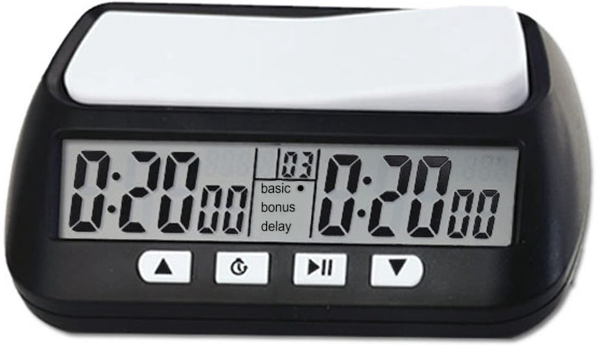 Allecto - Digitale Schaakklok - Professionele Timer - Geluidsalarm - Ideaal voor Bordspellen - Tijdbeheer - Perfect voor Schaakliefhebbers - Gesch