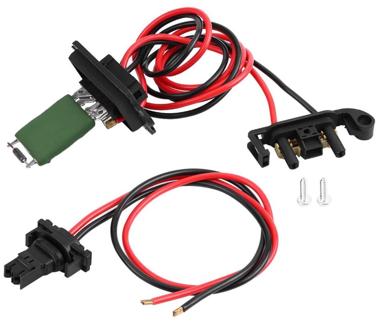 Dailygoods- Blazerweerstand 100% Premium Kwaliteit - Geschikt voor Renault Clio III MK3 - ABS Materiaal - Lichtgewicht - Directe Vervanging - Oplossing voor Verwarmingsproblemen - Verwarmingsweerstand
