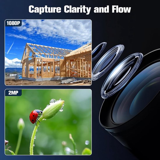 Time-Lapse Camera - Buiten Camera - Project Vastleggen - 180 Dagen Opname - IP66 Waterdicht - Zwart van Merkloos — afbeelding 2