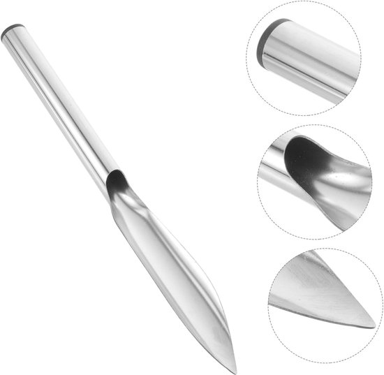 Tuin Gereedschapsset - Handschep Spade - Planten Wieden Graven - Roestvrij Staal - 32 cm Lengte - Zilver — afbeelding 5