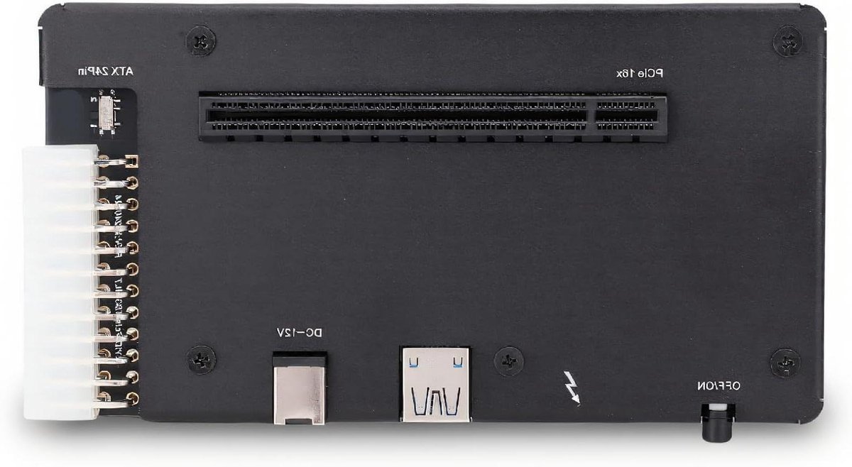 Externe GPU Dock - Grafische Kaart Behuizing - Prestaties Verbeteren - PCIE 16x Slot Uitbreiding - 1 Meter Kabel - Zilver
