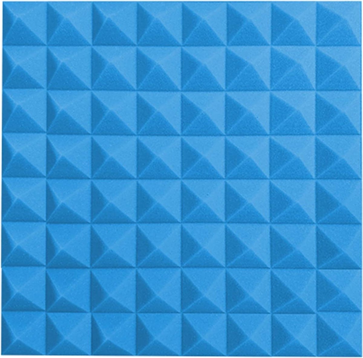 Akoestische Panelen - Geluidsisolatie Schuim - Studio Geluid Verbeteren - Brandvertragend Materiaal - 10 Stuks - Blauw
