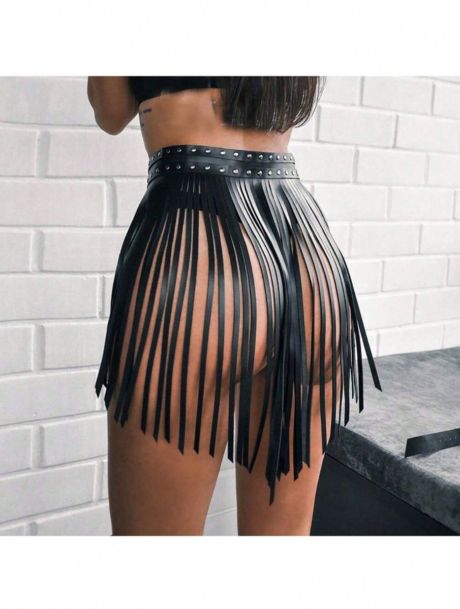 Oneay Punk dansrok jarretelgordel, flirterige sexy jurkgordel voor dames, sexy gordel, verstelbare leren lingerie