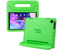 HappyCase Kinder Tablethoes Geschikt voor Lenovo Tab M10 Gen 3 (10.1) | Kindvriendelijke Hoes | Beschemhoes | Kinderhoes | met Handvat en Standaard | Groen