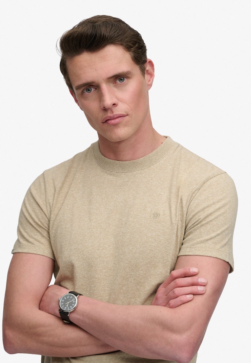 Superdry SD&Co Logo Geborduurde T-shirt Heren T-shirts Beige