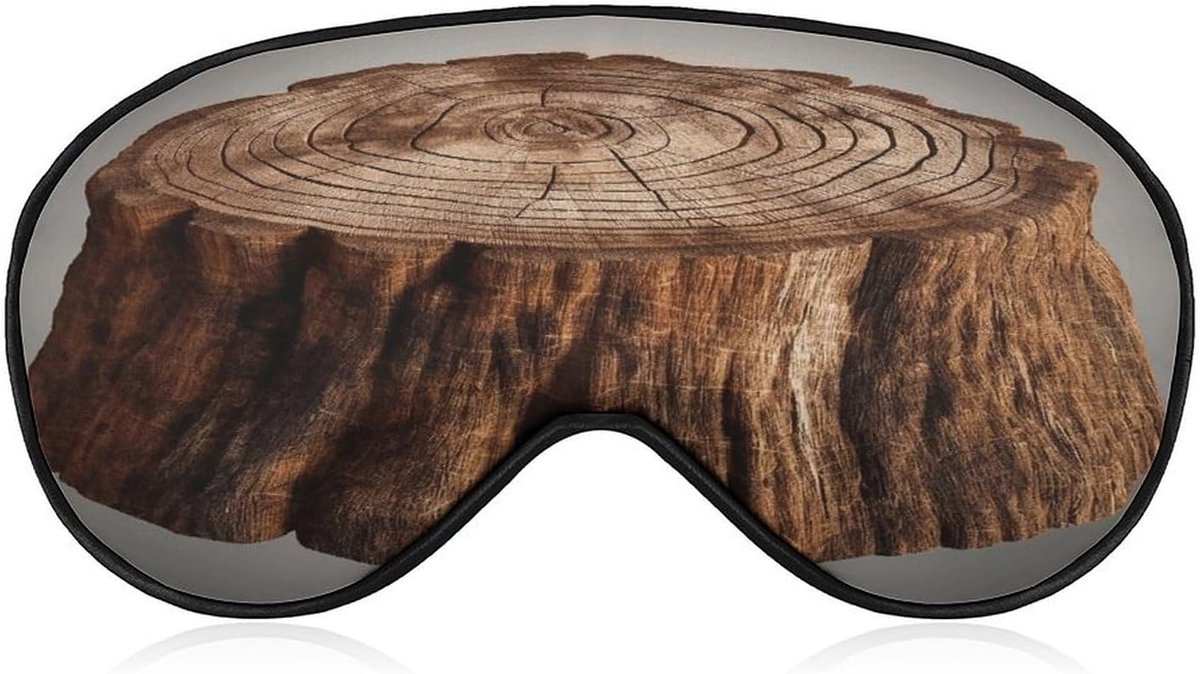 Oogmasker - Slapen Masker - Reis Comfort - Zachte Band - 22 x 12 cm - Eikenboom Print