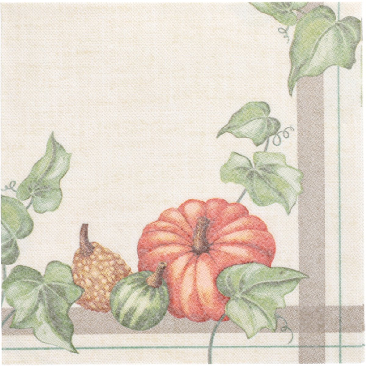 5x 50 Servetten ROYAL Collection 1/4 vouw 40 cm x 40 cm Pumpkin