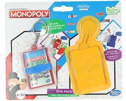 Hasbro Monopoly mini spel sleutelhanger - reisspel voor kinderen.