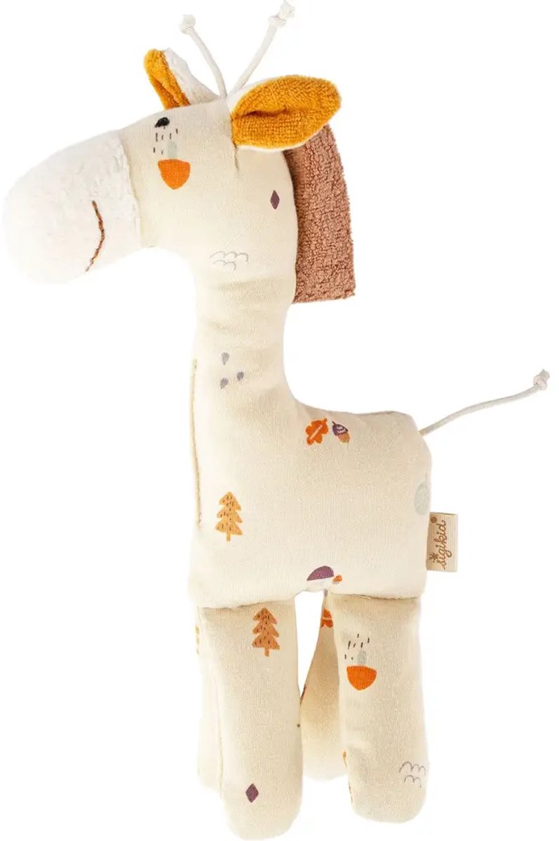 Vedes knuffel giraffe sigibaby beige baby speelgoed zacht katoen.