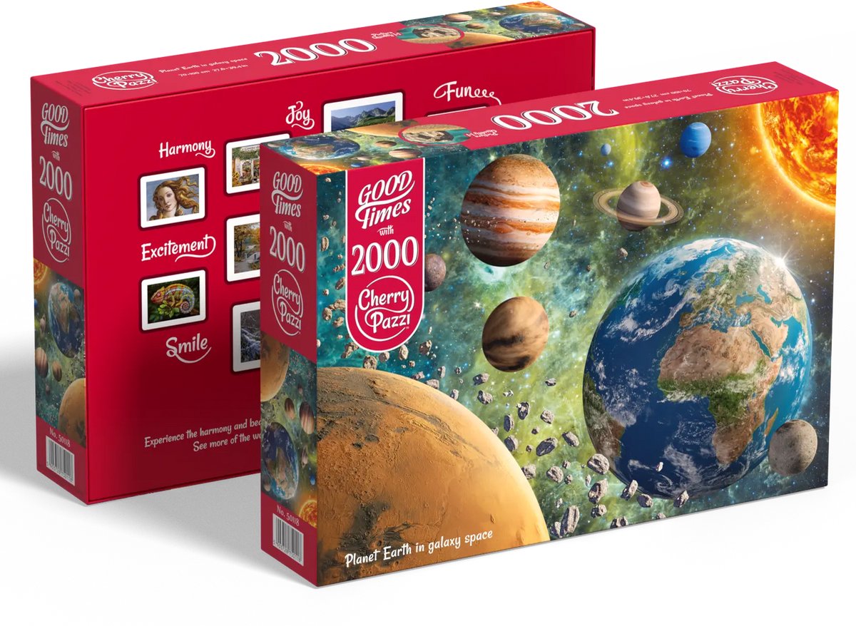 Planet Earth in galaxy Space Puzzel 2000 Stukjes