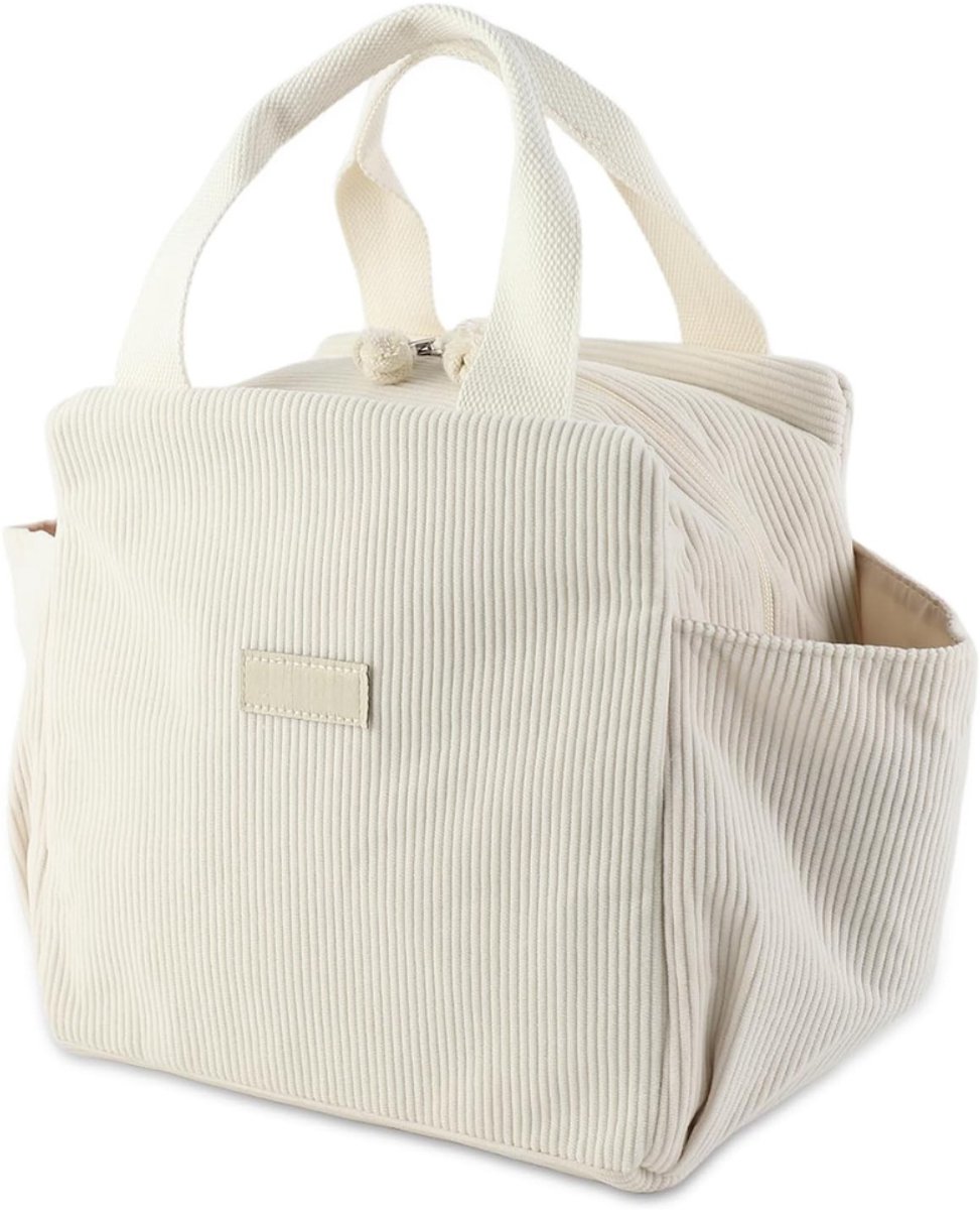 Picknicktas - Picknickmand - Lunchtas - Lunch Bag - Koeltas - Koelrugtas - Koelrugzak - Cooler Bag - Thermotas - Corduroy - 12L - Beige - van Imperatoris
