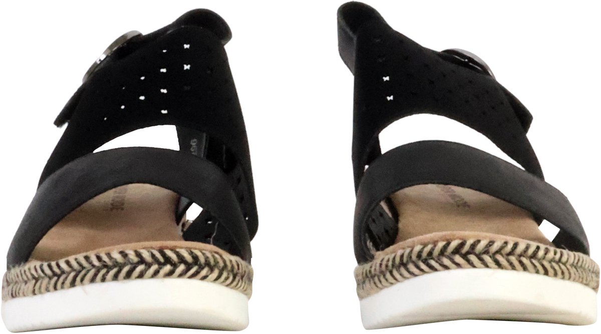 Sandalen met plateauzool en riempje