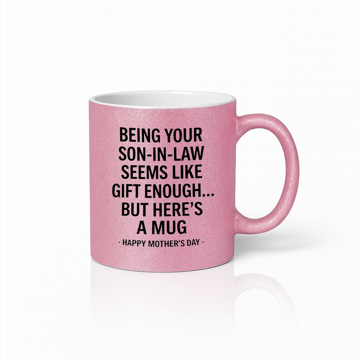 Roze Moederdag Mok - Grappig Cadeau van Schoonzoon - Keramische Koffiemok - 330ml