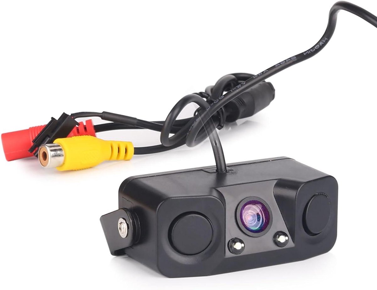 Achteruitrijcamera met Parkeersensor - Parkeerhulp Camera - Veilig Parkeren - Super HD Nachtzicht - 150 Graden Kijkhoek - Zwart