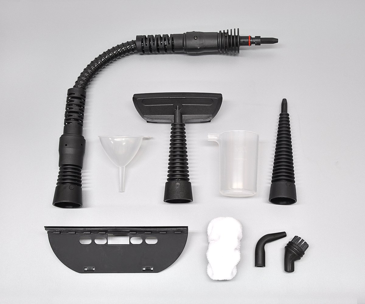 AG Handstoomreiniger – 12-in-1 Stoomreiniger – Handstomer – Compact & Krachtig – Dieptereiniging voor Badkamer, Tegels, Ramen & Textiel – 3.2 Bar – 30s Opwarmtijd – Inclusief Accessoires – 450ml – Black Edition thumbnail 2