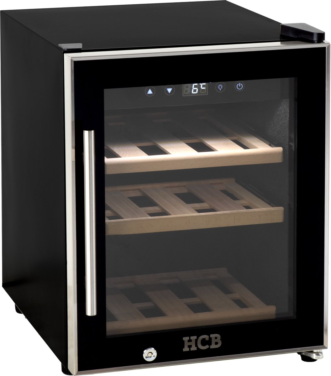 HCB® Wijnkoelkast 12 flessen met Houten Lades Vrijstaand - afbeelding 3