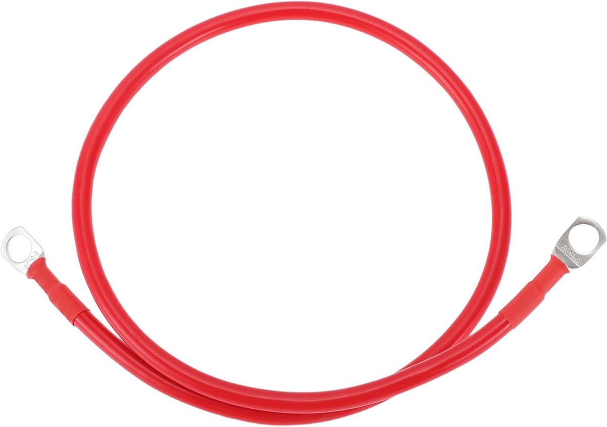Accu Omvormer Kabel - Batterijkabel - Stroomverbinding Voertuig - Vertind Koper - 8 AWG 60cm - rood