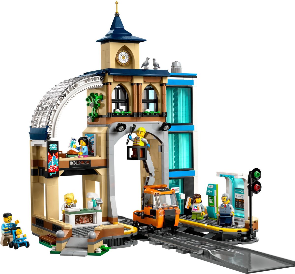 LEGO® City Centraal Station, Bouwspeelgoedset - 60469 — afbeelding 15