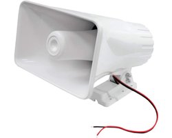 Hoorn Speaker - Megaphone Speaker - Binnen en Buiten - 65 Watt Maximaal Vermogen - 20cm Speaker