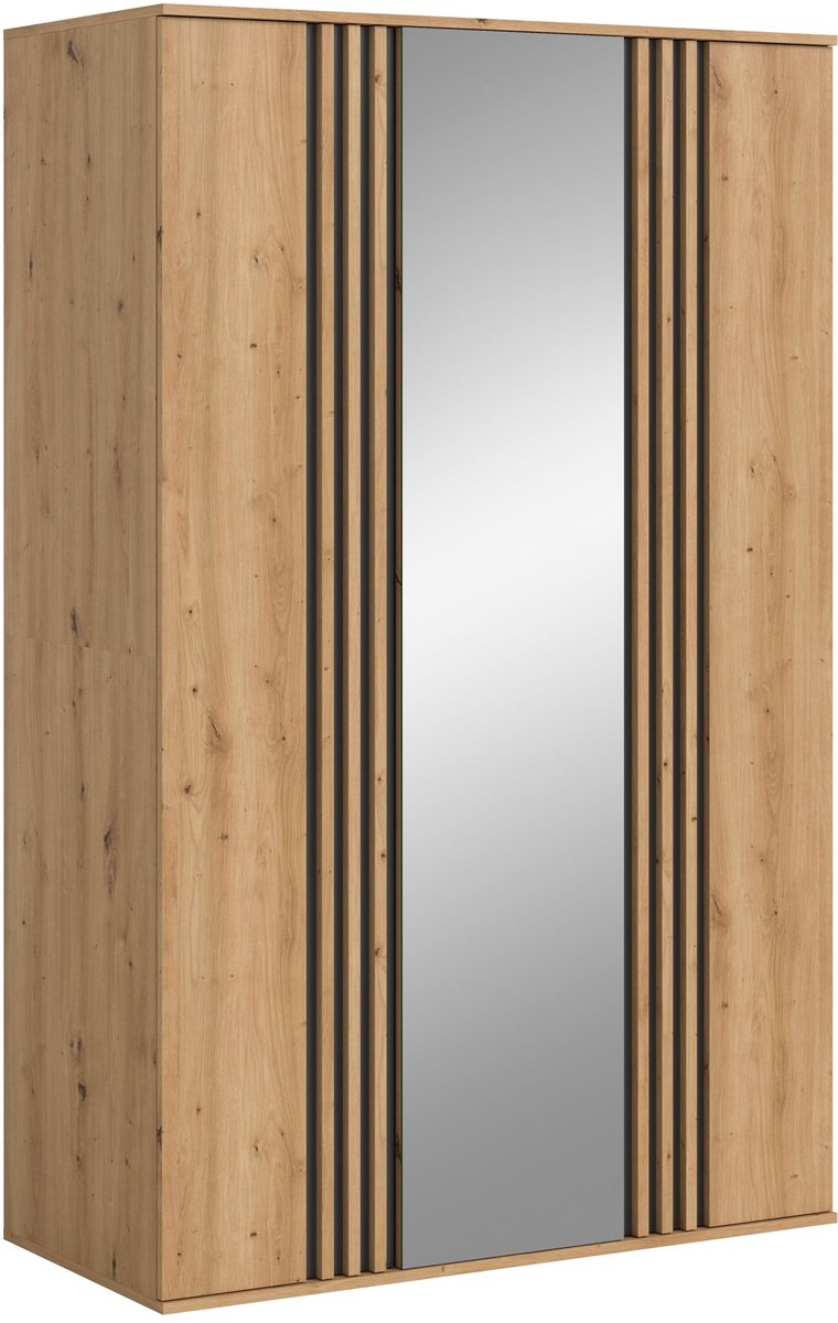 Xonox.Home Kledingkast met 3 deuren Tofta Artisan eiken imitatie B/H/D: 120x192x56 cm Replica van ambachtelijk vervaardigd eikenhout