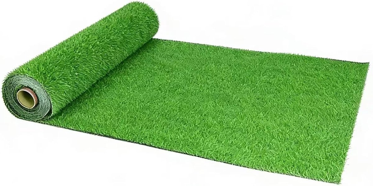Kunstgras Rol - Synthetisch gazon - Tuin decoratie - Realistisch en duurzaam - 1x10 meter - Groen