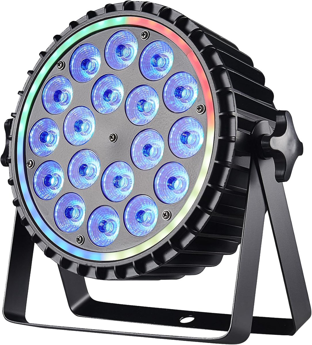 Par LED Licht - Podium Verlichting - Feest Bruiloft Disco - RGBW 180W - 25x17x27.5 cm - Wit