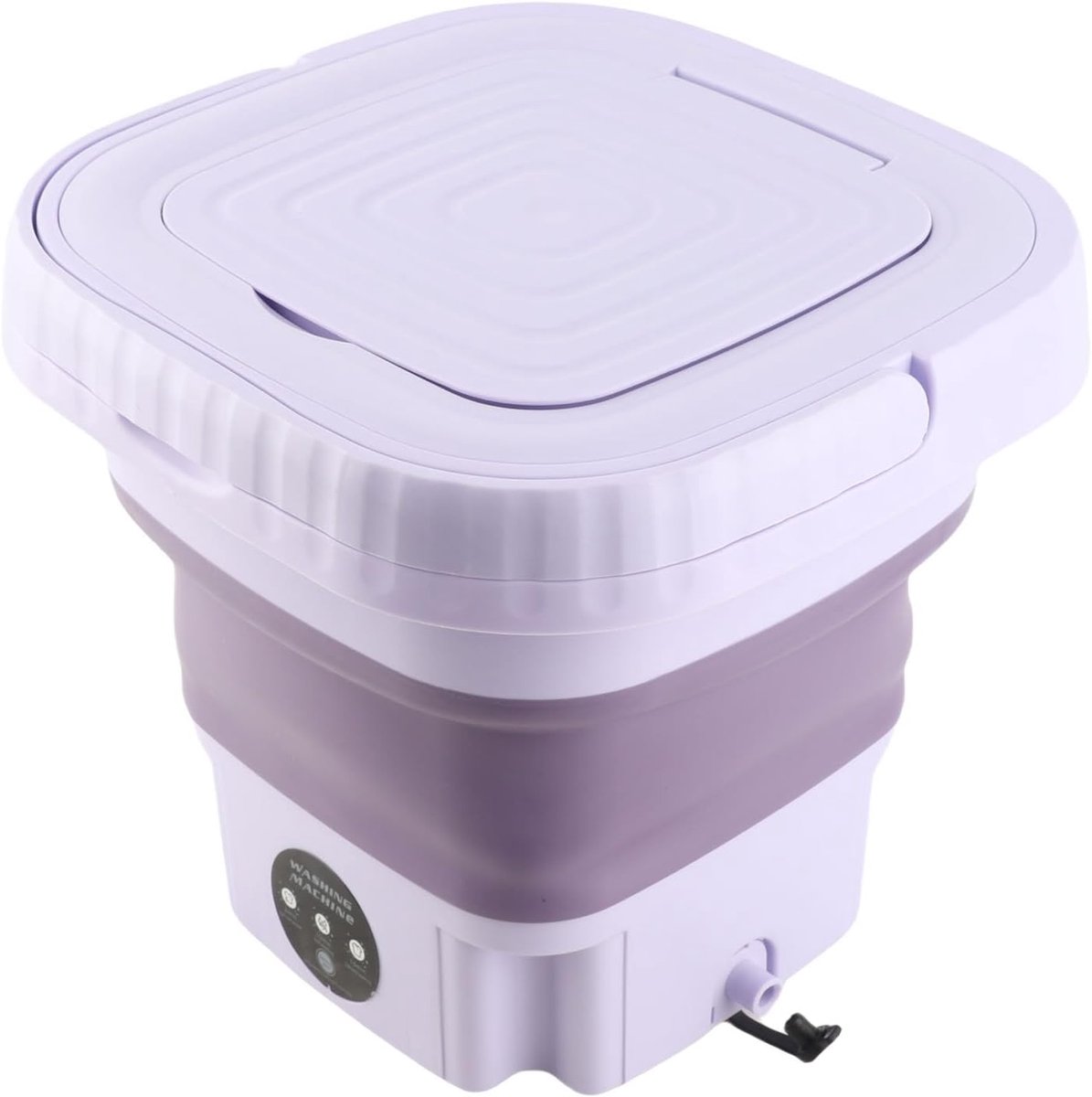 Draagbare Wasmachine - Mini Wasmachine - Kleine Was - Opvouwbaar Ontwerp - 11 Liter Capaciteit - Lila