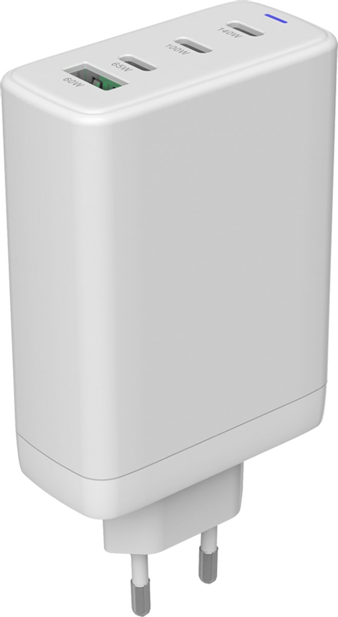 Canyon OnCharge 140ACC - Stroom Adapter - 150W - GaN Technologie - 3 USB-C, 1 USB-A - Wit