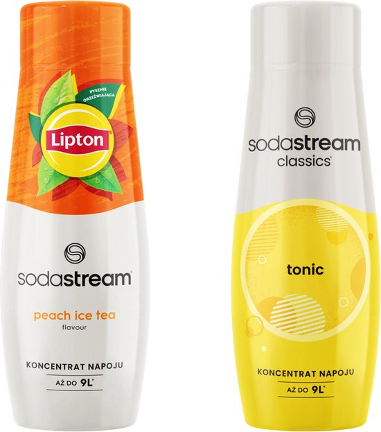 Sodastream Lipton - Limonadesiropen - Perzik - Tonic