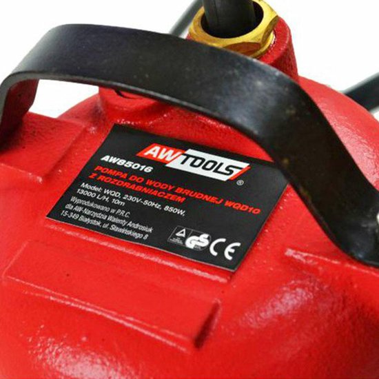 AWTools - Dompelpomp - Waterbrij - 850W - Met Vergruizer van Merkloos — afbeelding 2
