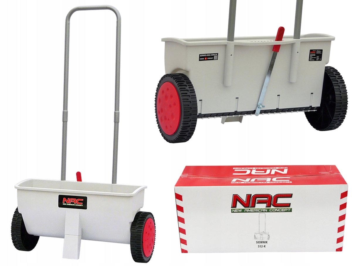 NAC S12-K - Universele Strooiwagen - 12L - 45cm Werkbreedte - 8-Niveaus Regelbaar