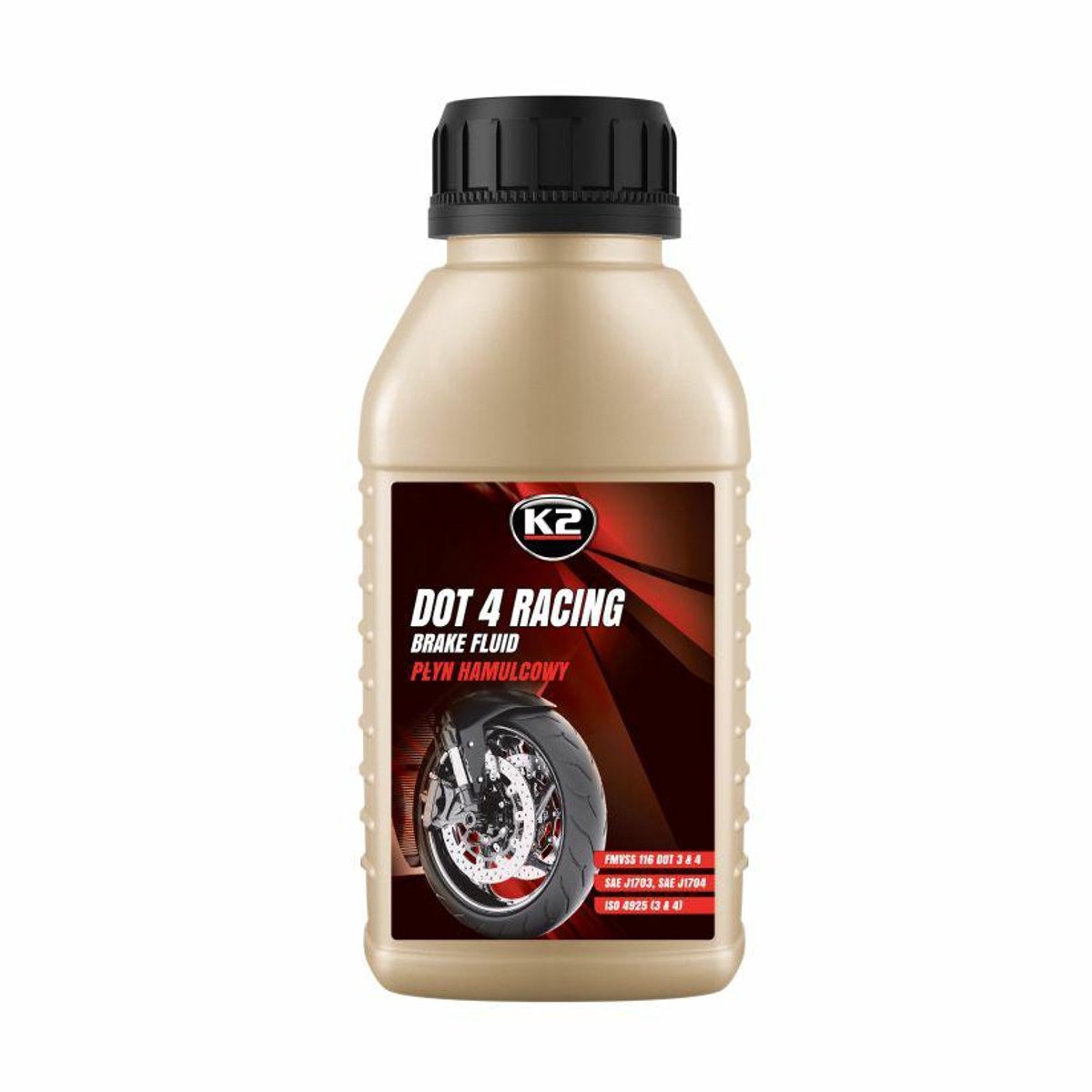 K2 DOT4 Racing - Remvloeistof - 250ml - Hoge Kookpunt - Volledig Synthetisch