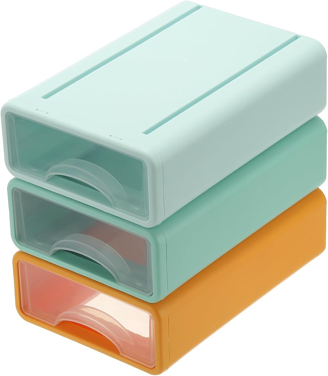 Cosmetica Organizer - Make-up Opberger - Bureau Opschonen - Lade Stijl Ontwerp - 24.5x12x9.1 cm - Paars