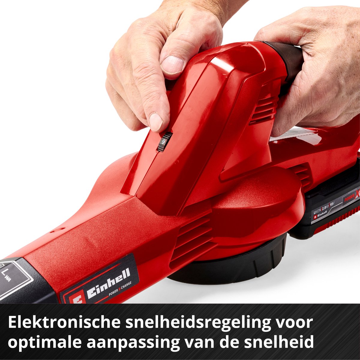 Einhell Accu Bladblazer GE-CL 18 E Li Kit - Power X-Change - 18 V/Li-ion - Blaassnelheid: 210 km/h - Incl. 2.0 Ah Accu en lader – foto 8