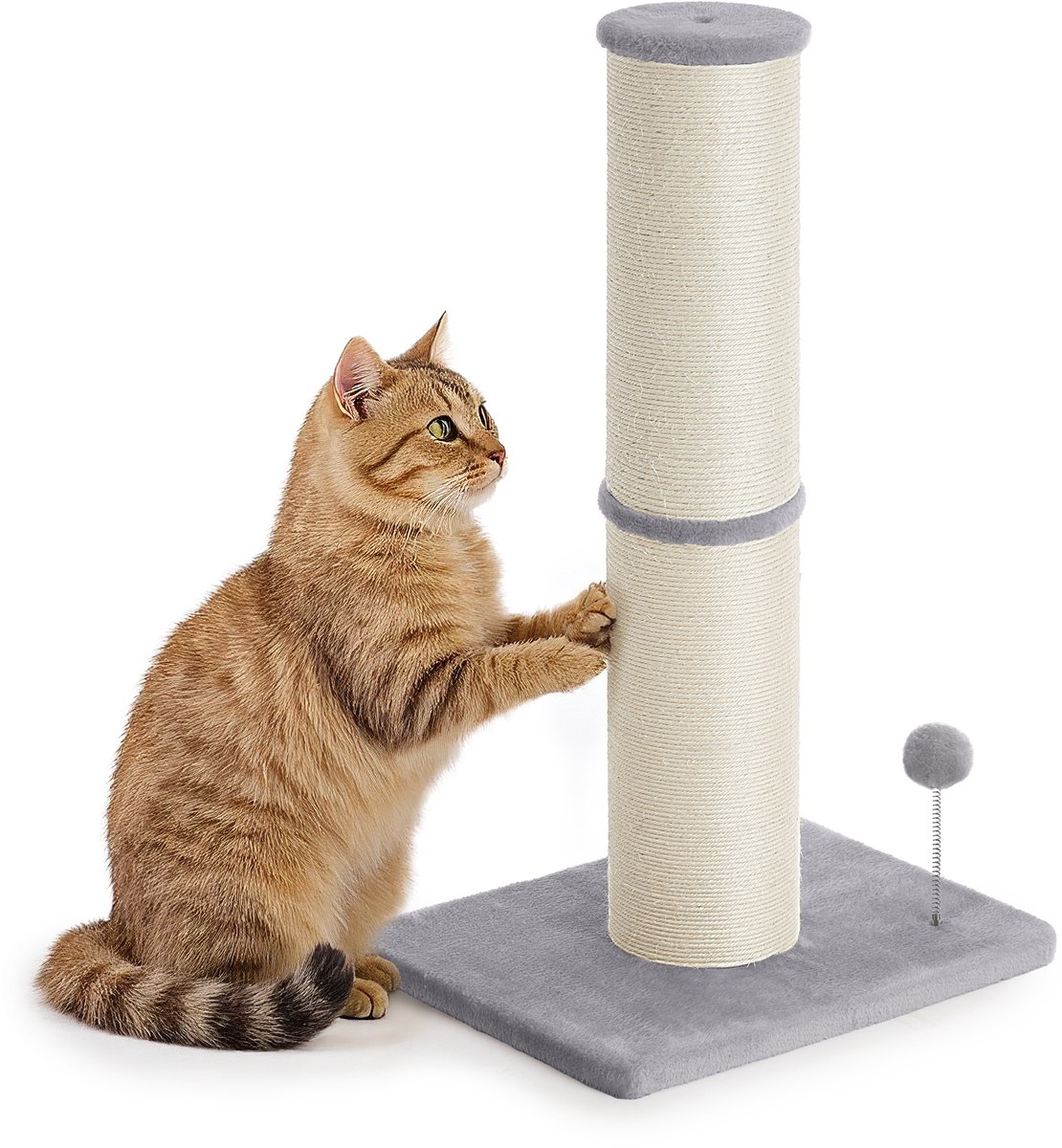 Feandrea - Krabpaal - Kattenboom - XXL Krabzuil met 17 cm Dikke Stam - Inclusief Pluchebal en Bel