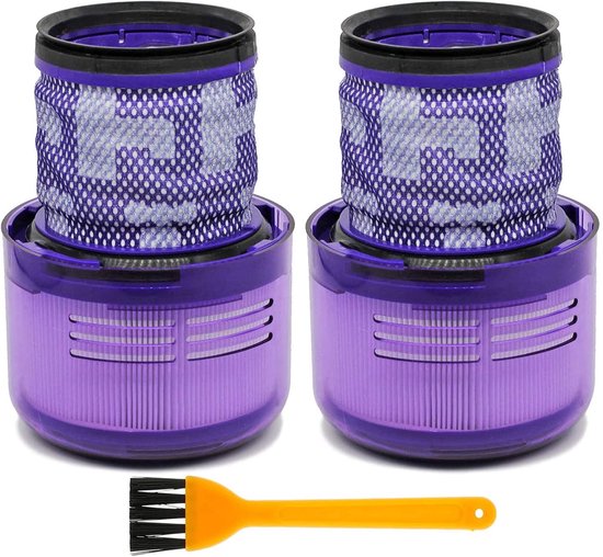 Vervangend filter voor Dyson V11 draadloze stofzuiger – V11 Torque Drive Animal Complete Extra – V15 Detect en SV14 – vervangt onderdeelnummer 970013-02. Wasbaar en herbruikbaar HEPA-filter.