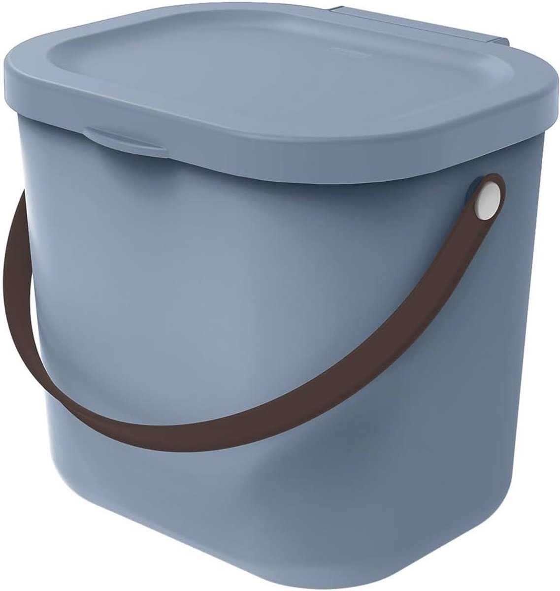 Mini Luiertas Emmer - Luier Container - Babykamer - Geurafsluitend Deksel - 6 Liter - Blauw