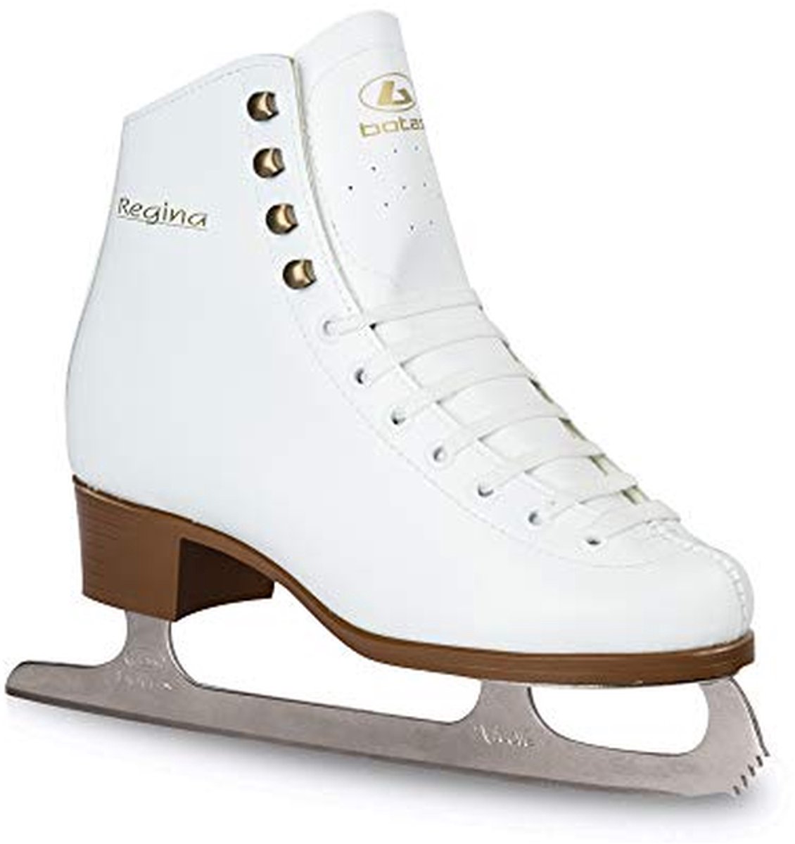 Botas model: REGINA/Made in Europe (Tsjechië)/Schaatsen voor Vrouwen, Meisjes/NICOLE messen/Kleur Wit, Maat: Volwassene 6.5