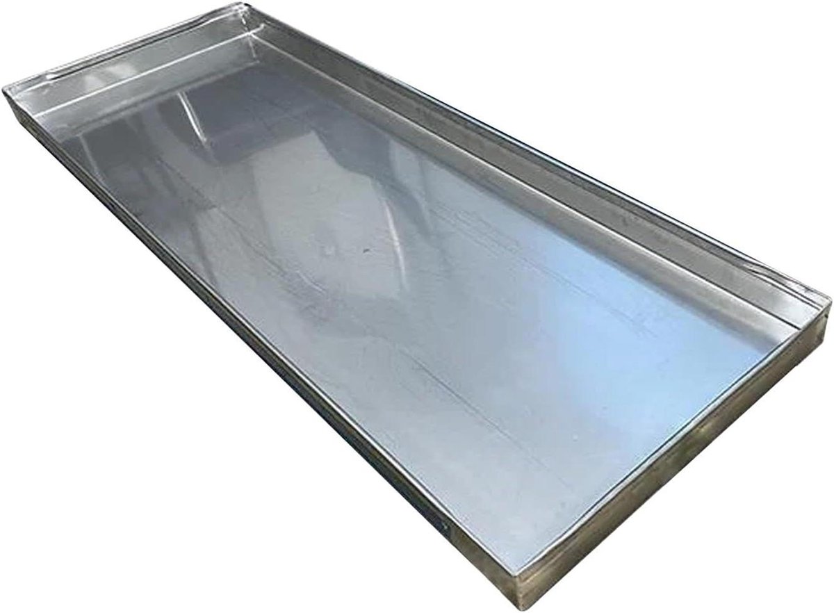 Opvangbak Wasmachines - Lekbak Condens - Apparaten Beschermen - Roestvrij Staal - 40x50cm - Zilver