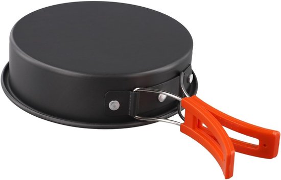 Camping Koekenpan - Outdoor Kookgerei - Buiten Koken - Opvouwbaar Lichtgewicht - 18 cm Diameter - Zilverkleurig — afbeelding 5