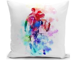 Cushion Cover Football Accessories Gifts for Girls Boys Boyfrind Gaming Decorations Throw Pillow Case Decoration Home Living Room Bedroom Sofa 18x18 Inch 45x45cm