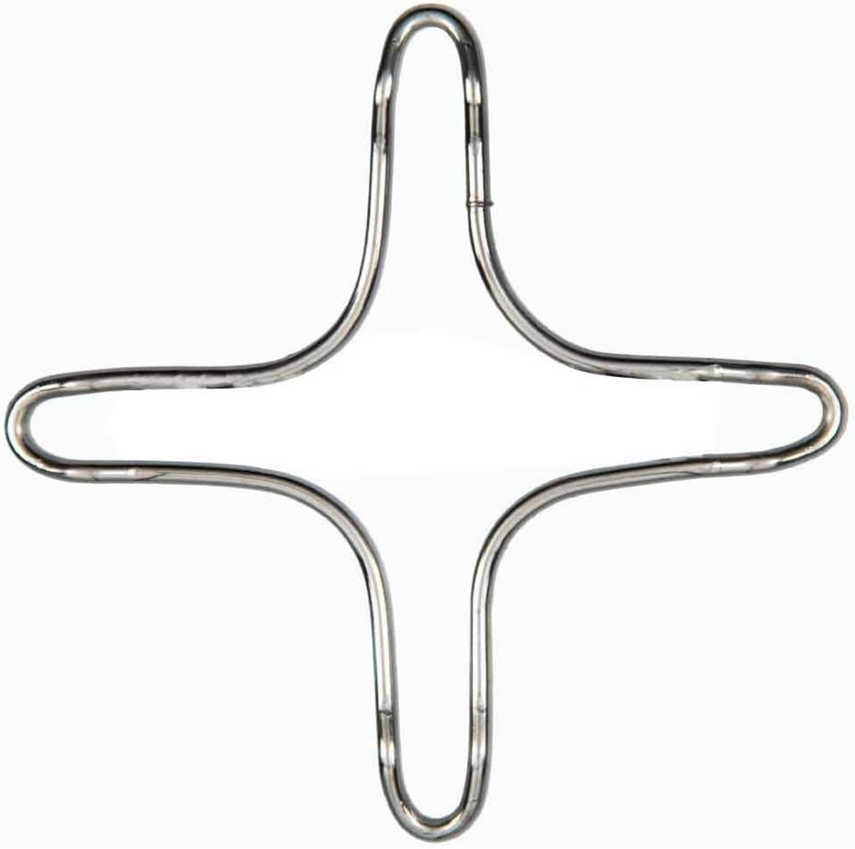 Recamania Grillrooster, kookplaat, standaard, verchroomd, diameter 160 mm