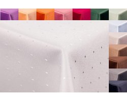 Damask tablecloth 135 round from First-Tex *white*