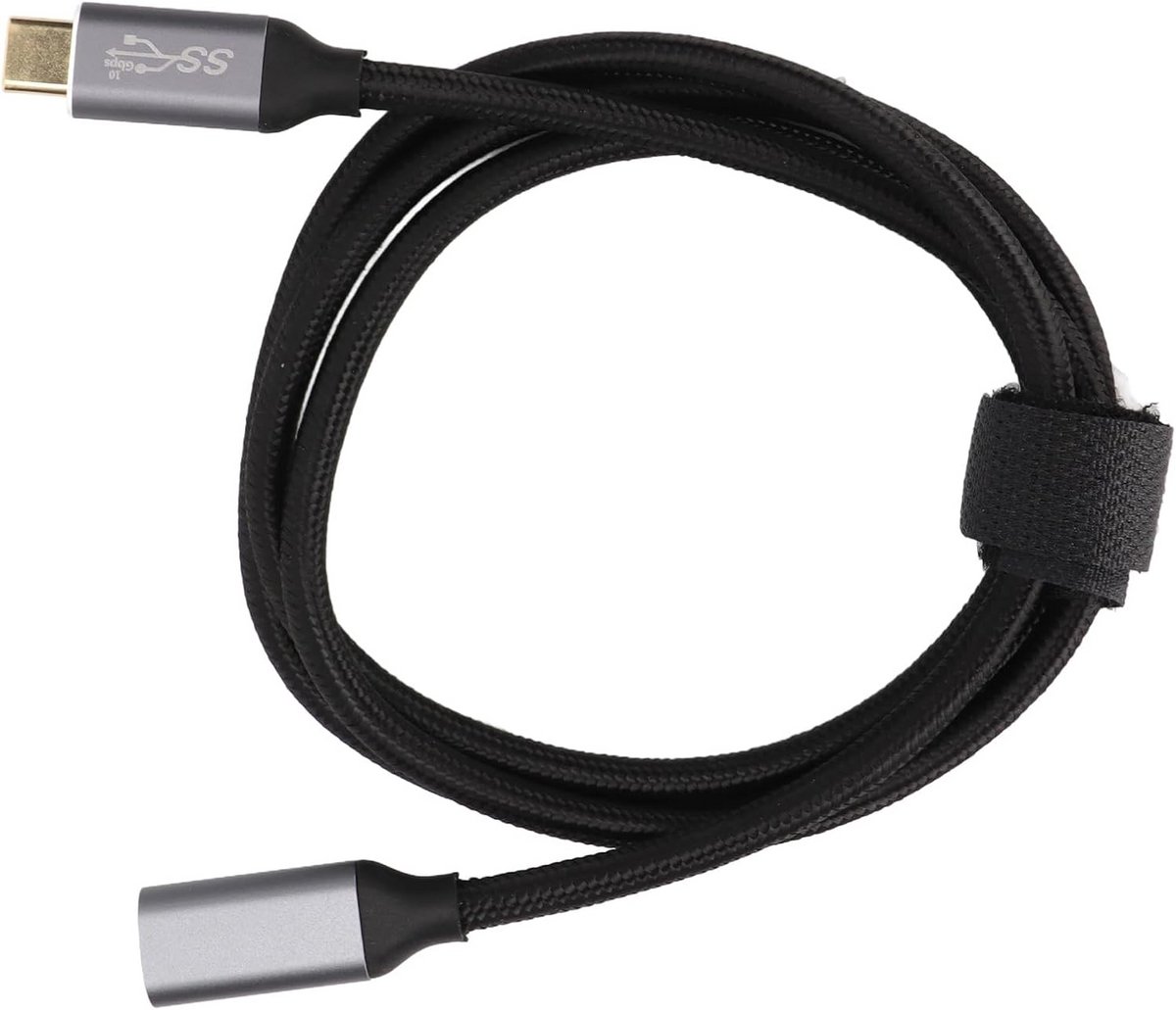 Verlengkabel USB-C 100W PD Snel Opladen 4K 60Hz & 10Gbps Data Transfer Type C M/V