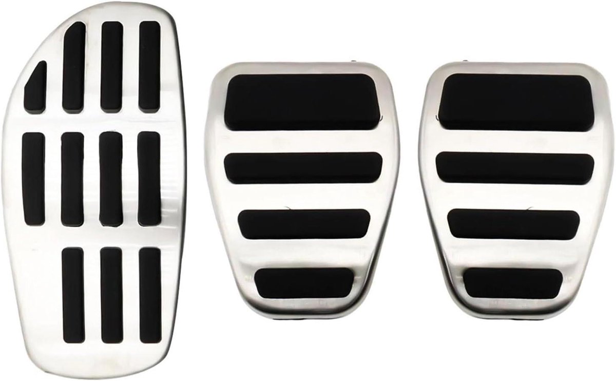 Autopedalen Covers - Rem Gas Kit - Veiliger Rijden - Antislip Rubber - 3 Stuks Set - Zwart
