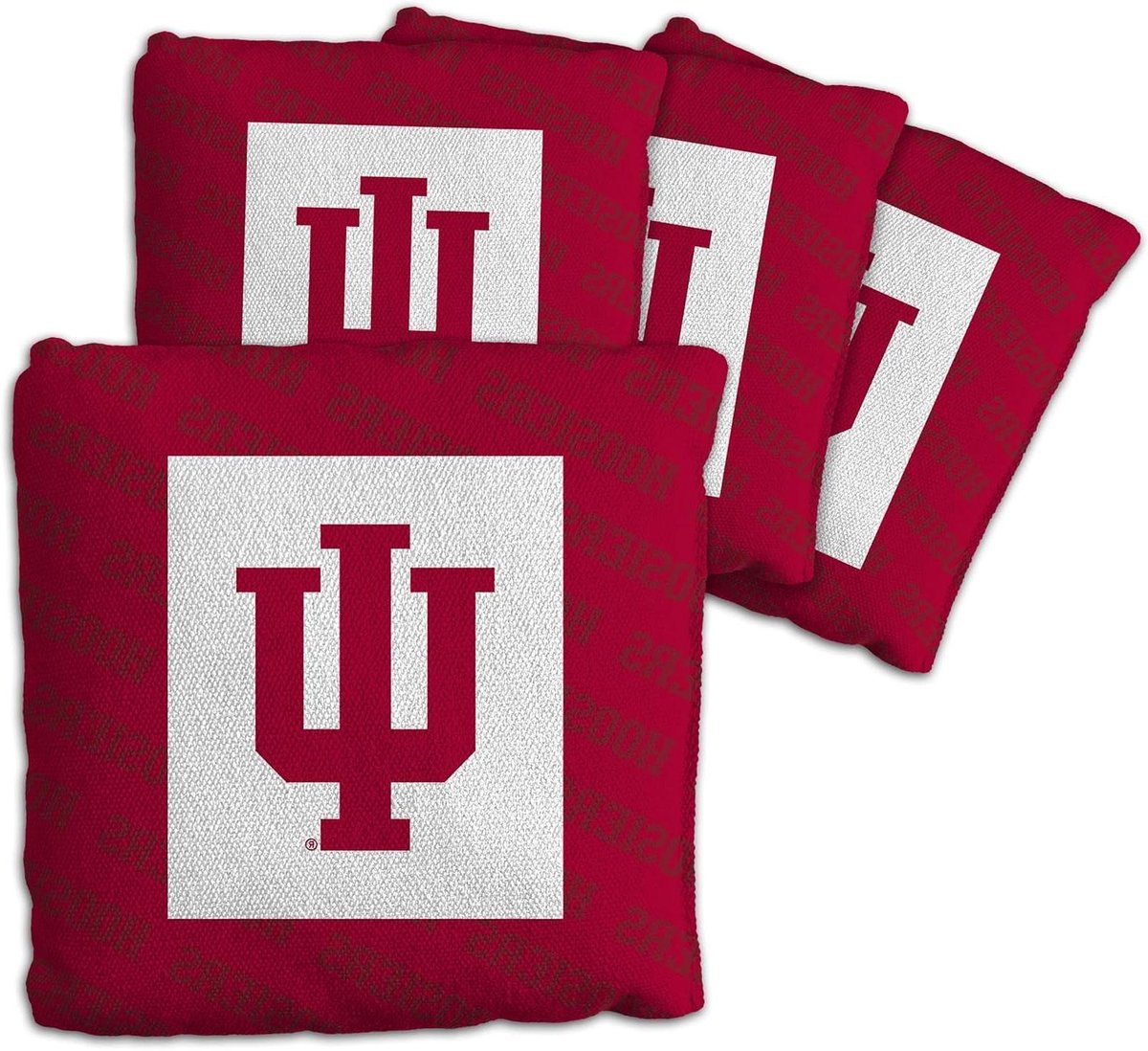Cornhole Zakken - Werpzakken Spel - Buiten Spelen - Officieel Team Logo - 6 x 6 Inch - Rood