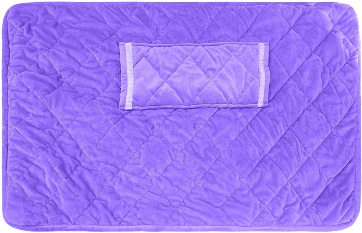 Elektrische deken - Verwarmingskussen warmtedeken - Gezellig warm blijven - USB-aansluiting - 60 x 80 cm - Lila