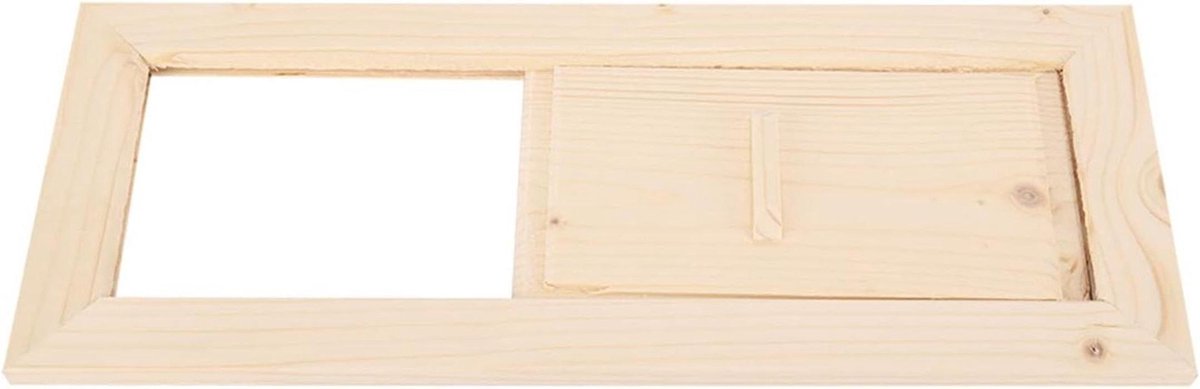 Houten Ventilatie Rooster - Lucht Roosters - Sauna Ventileren - Verstelbare Luchtspleten - 35 x 14 x 2 cm - Houtkleur